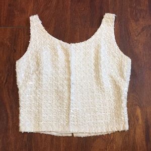 Vintage 1950s Sequined Crop Top